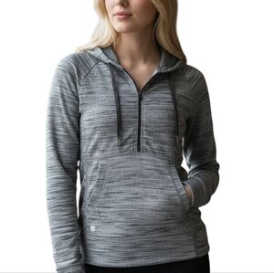 Athleta Heavenly Hail Space Dye 1/2 Zip Pullover Hoodie Top Size S